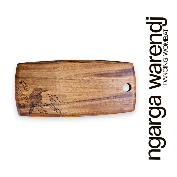 ACACIA WOOD SMALL PLATTER - ASSORTED DESIGNS