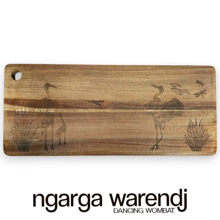 ACACIA RECTANGLE WOOD X-LARGE BOARD - ASSORTED DESIGNS