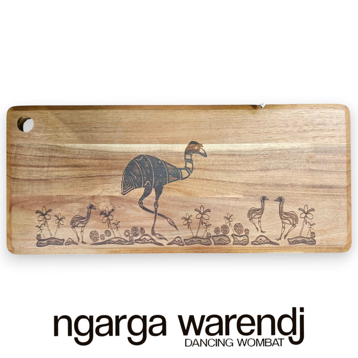ACACIA RECTANGLE WOOD X-LARGE BOARD - ASSORTED DESIGNS