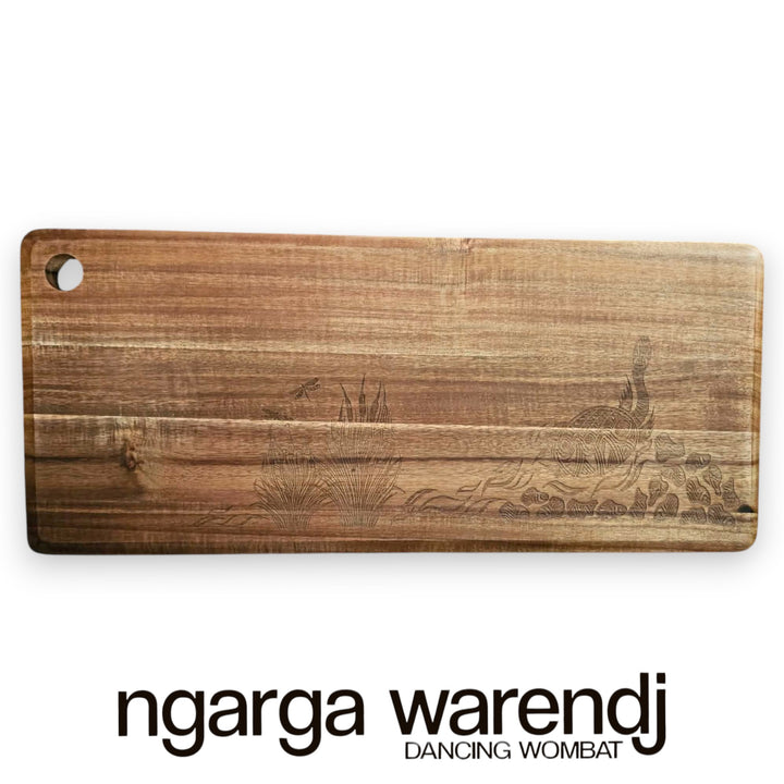 ACACIA RECTANGLE WOOD X-LARGE BOARD - ASSORTED DESIGNS