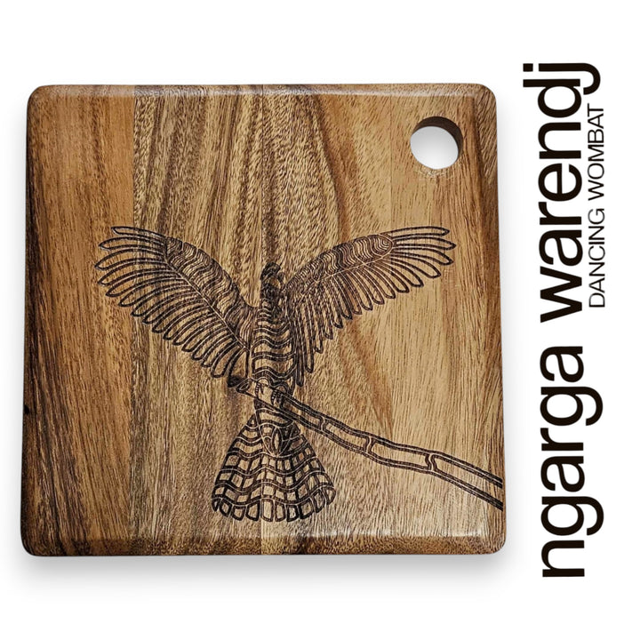 ACACIA WOOD SQUARE BOARD - ASSORTED DESIGNS