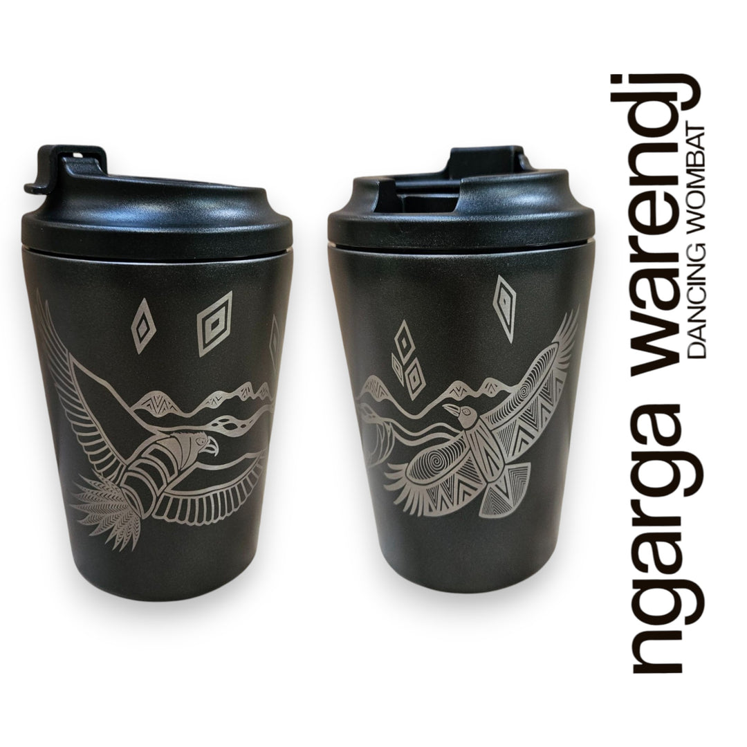 BUNJIL WEDGE TAILED EAGLE LARGE GIFT BOX HAMPER - Board - Stainless Steel Mug & Bottle - A6 Notebook - Chocolate - Card