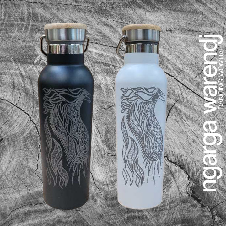 BUNJIL WEDGE TAILED EAGLE LARGE GIFT BOX HAMPER - Board - Stainless Steel Mug & Bottle - A6 Notebook - Chocolate - Card