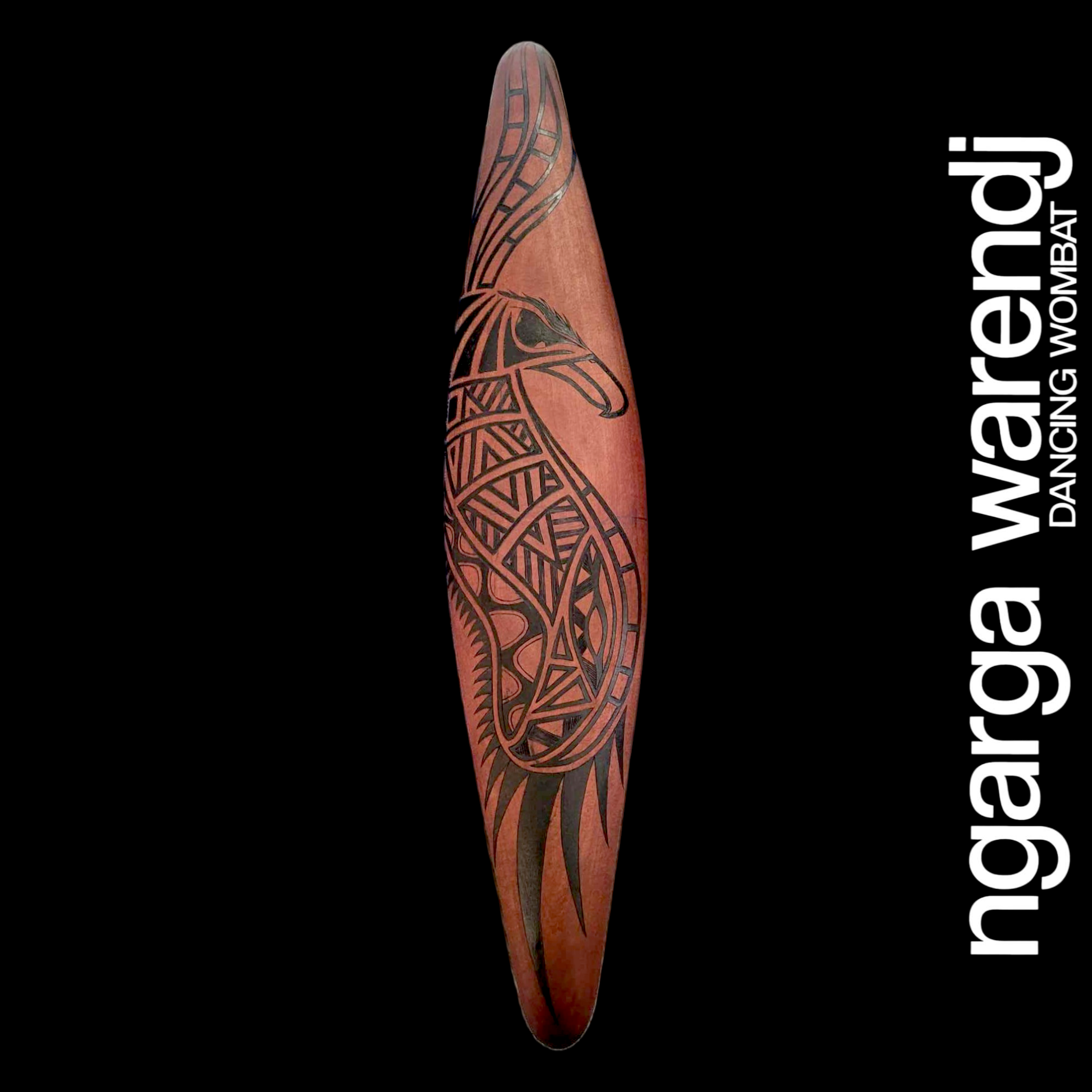 WALL SHIELD MEDIUM WIDE - BUNJIL THE WEDGE TAILED EAGLE DESIGN