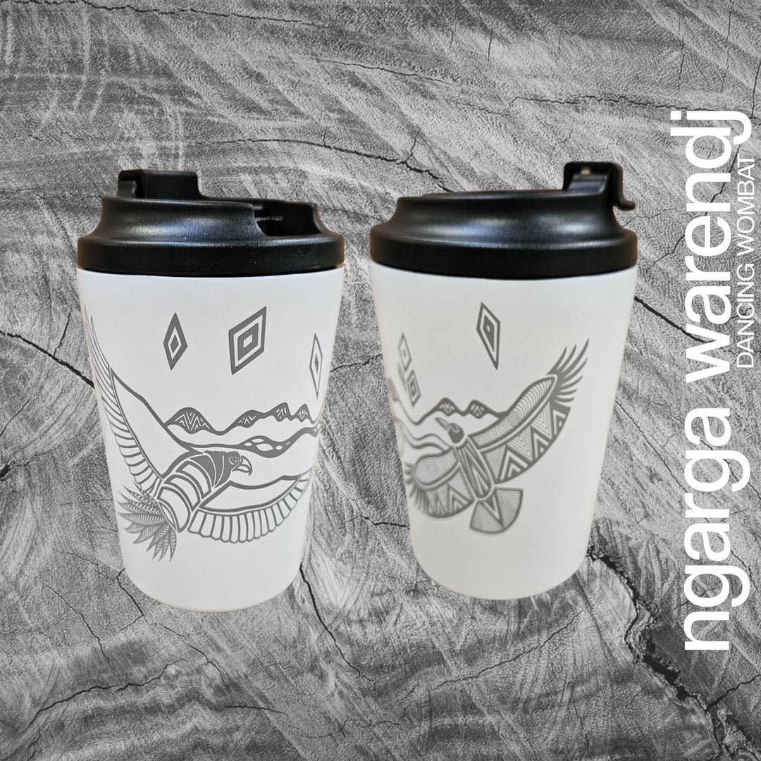 BUNJIL WEDGE TAILED EAGLE LARGE GIFT BOX HAMPER - Board - Stainless Steel Mug & Bottle - A6 Notebook - Chocolate - Card