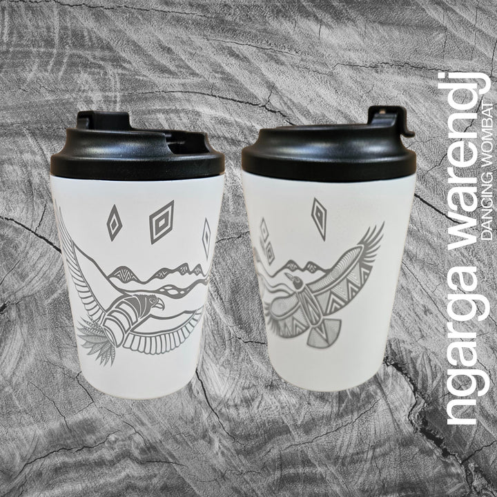 BUNJIL WEDGE TAILED EAGLE LARGE GIFT BOX HAMPER - Board - Stainless Steel Mug & Bottle - A6 Notebook - Chocolate - Card