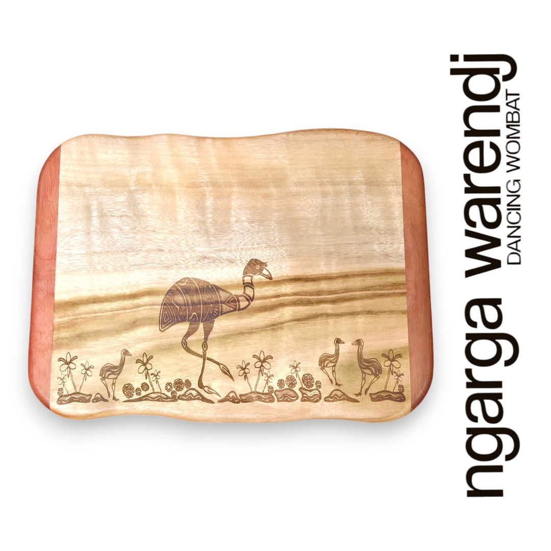 CAMPHOR LAUREL & REDGUM SMALL RECTANGLE BOARD - ASSORTED DESIGNS