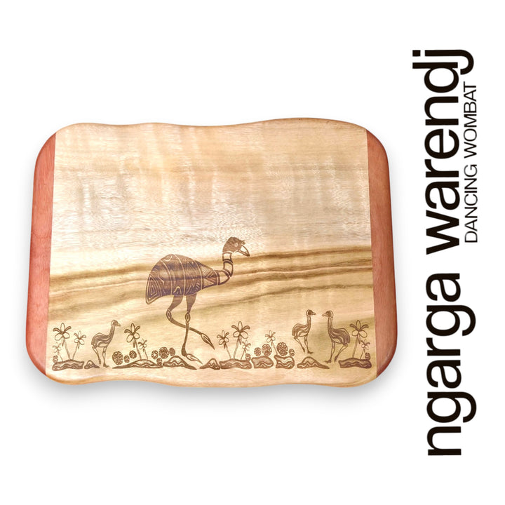 CAMPHOR LAUREL & REDGUM SMALL RECTANGLE BOARD - ASSORTED DESIGNS