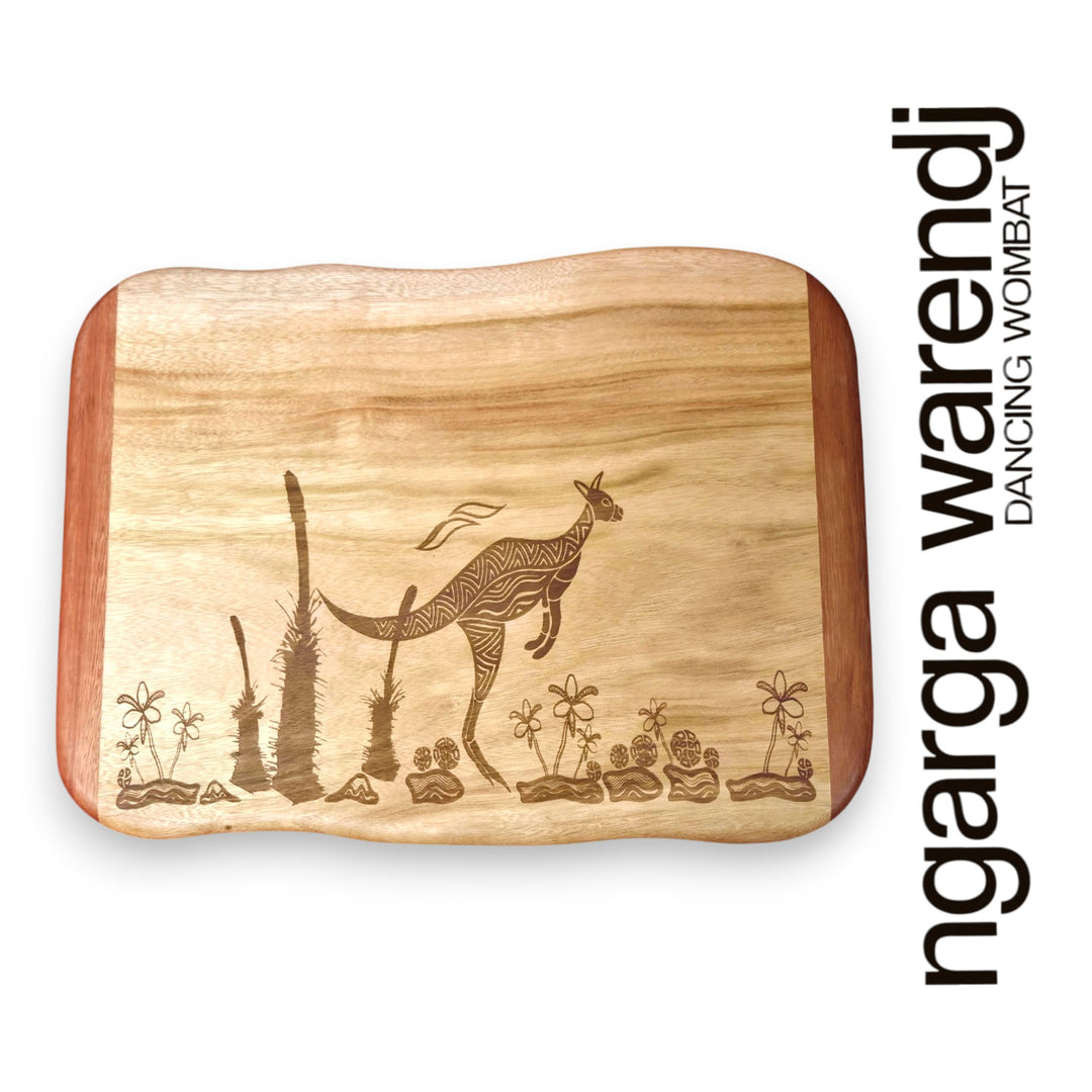 CAMPHOR LAUREL & REDGUM SMALL RECTANGLE BOARD - ASSORTED DESIGNS