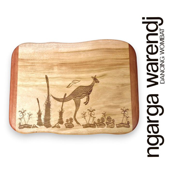CAMPHOR LAUREL & REDGUM SMALL RECTANGLE BOARD - ASSORTED DESIGNS
