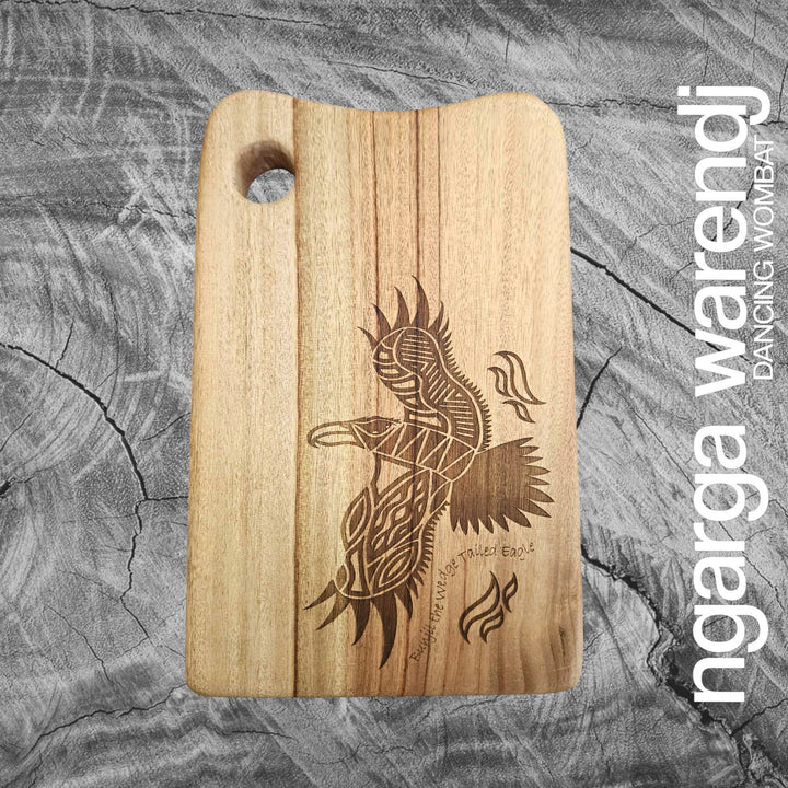 BUNJIL WEDGE TAILED EAGLE LARGE GIFT BOX HAMPER - Board - Stainless Steel Mug & Bottle - A6 Notebook - Chocolate - Card