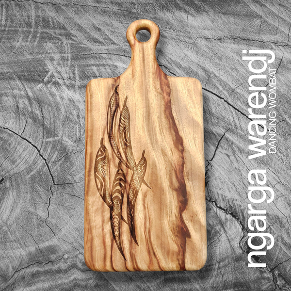CAMPHOR LAUREL MEDIUM RECTANGLE PADDLE BOARD - ASSORTED DESIGNS