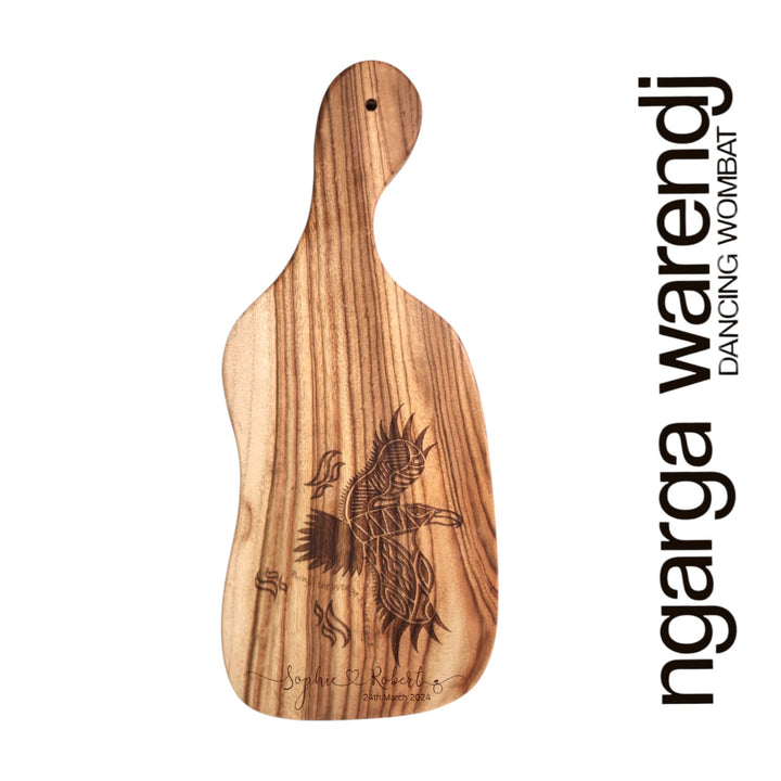 CAMPHOR LAUREL BOARD - LARGE HOOKED HANDLE ASSORTED DESIGNS