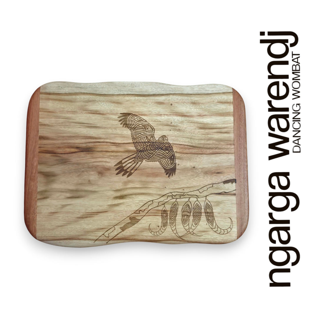 CAMPHOR LAUREL & REDGUM SMALL RECTANGLE BOARD - ASSORTED DESIGNS