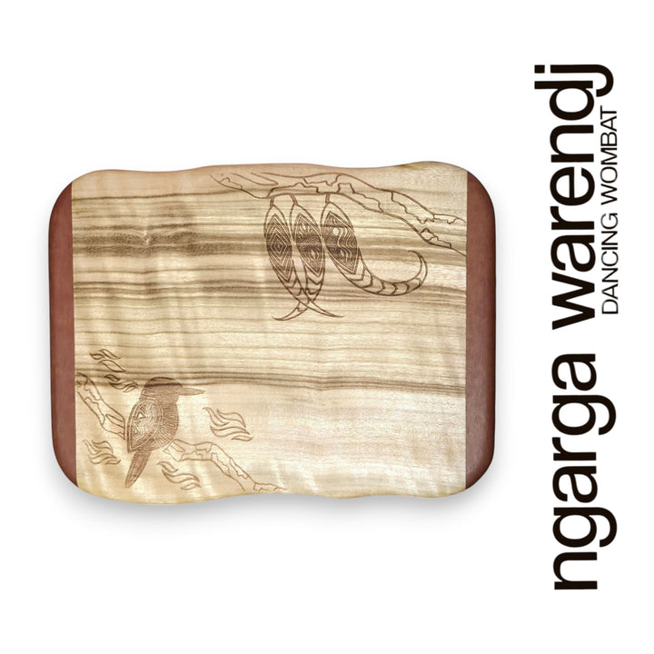 CAMPHOR LAUREL & REDGUM SMALL RECTANGLE BOARD - ASSORTED DESIGNS