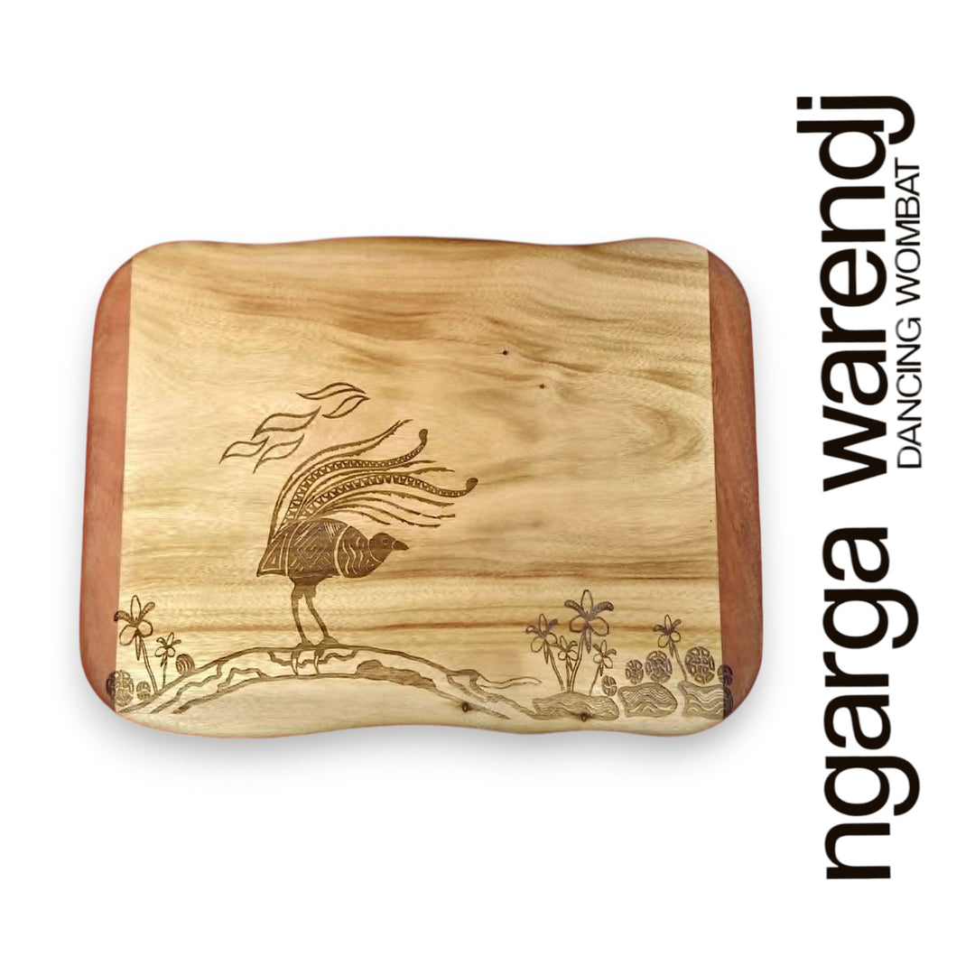 CAMPHOR LAUREL & REDGUM SMALL RECTANGLE BOARD - ASSORTED DESIGNS