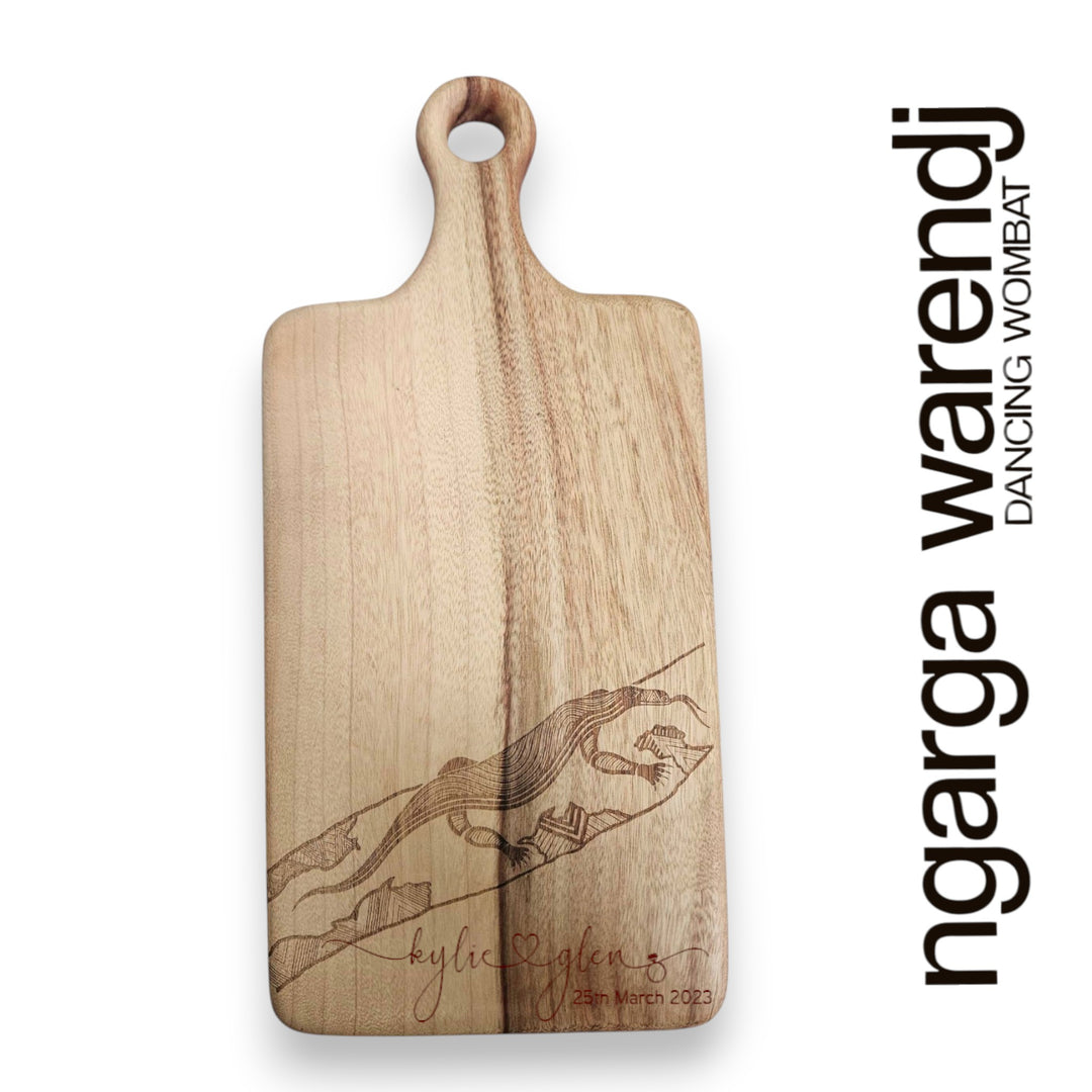 CAMPHOR LAUREL MEDIUM RECTANGLE PADDLE BOARD - ASSORTED DESIGNS