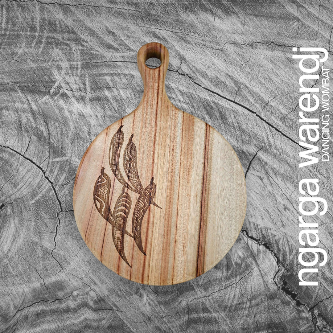 CAMPHOR LAUREL ROUND PIZZA PADDLE BOARD - ASSORTED DESIGNS