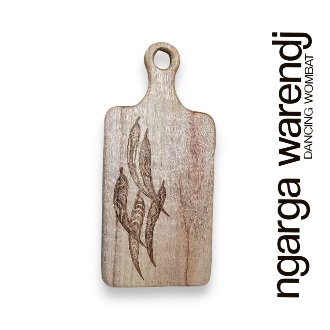 CAMPHOR LAUREL RECTANGLE PADDLE BOARD SMALL - ASSORTED DESIGNS