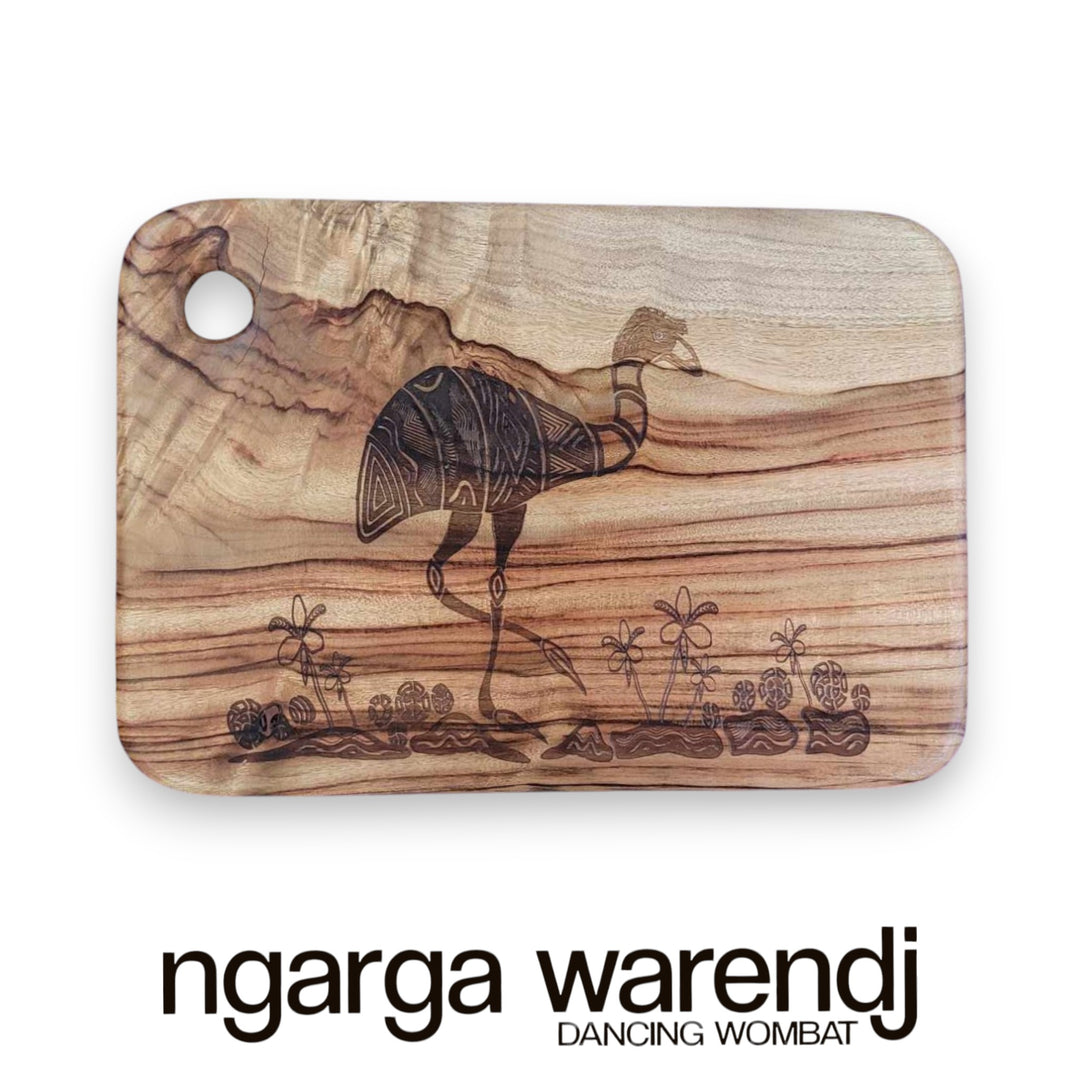 CAMPHOR LAUREL LARGE RECTANGLE BOARD WITH HOLE - ASSORTED DESIGNS