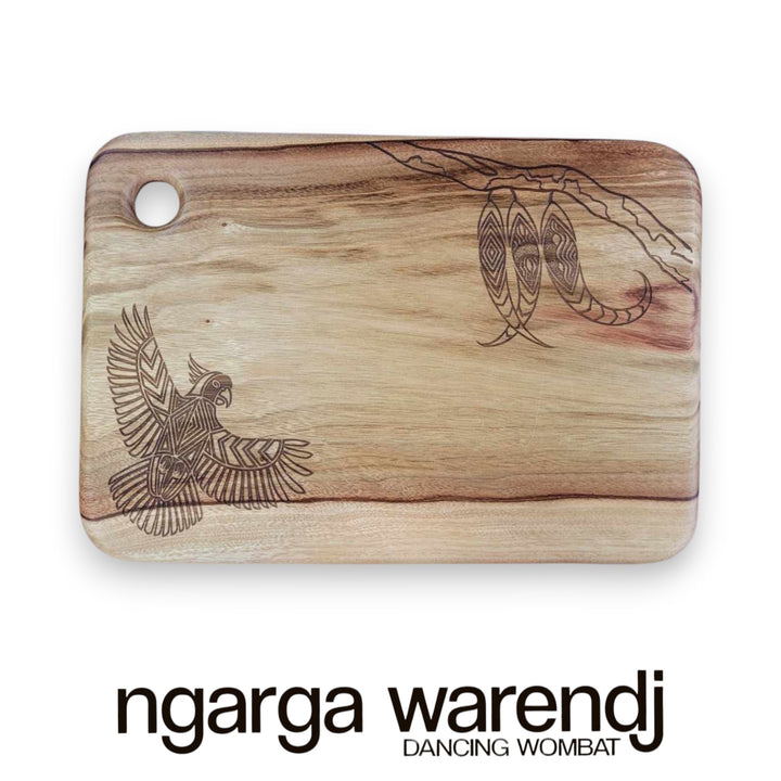 CAMPHOR LAUREL LARGE RECTANGLE BOARD WITH HOLE - ASSORTED DESIGNS