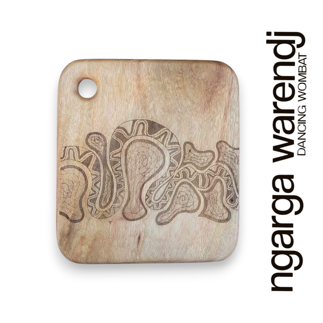 CAMPHOR LAUREL SQUARE BOARD - ASSORTED DESIGNS