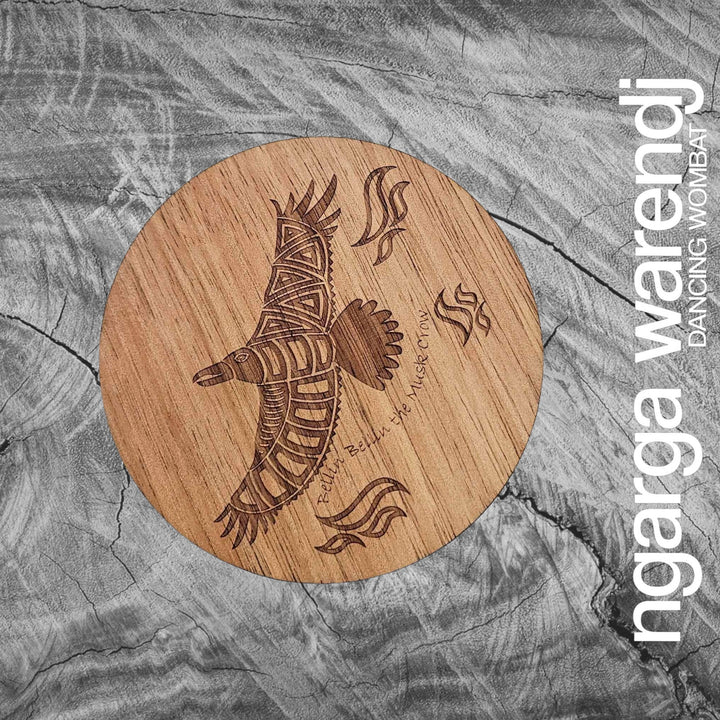 Ngarga Warendj Creator Story Series Round Coasters Set of 8 - Assorted Timber