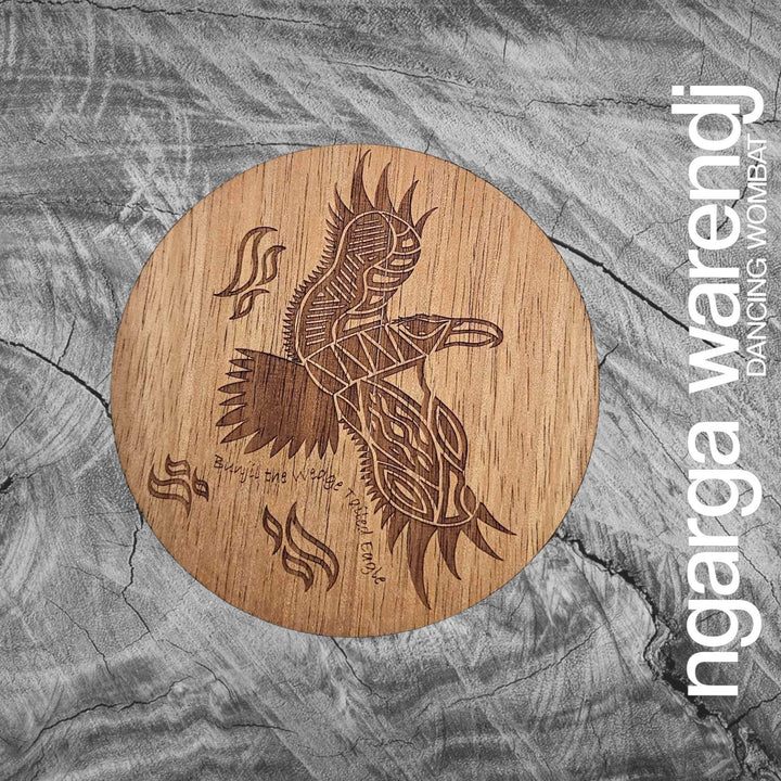 Ngarga Warendj Creator Story Series Round Coasters Set of 8 - Assorted Timber