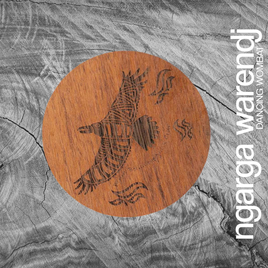 Ngarga Warendj Creator Story Series Round Coasters Set of 8 - Assorted Timber