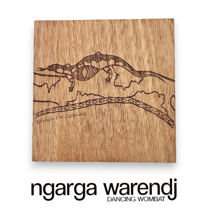 Ngarga Warendj Creator Story Series Square Coasters Set of 8 - Assorted Timber