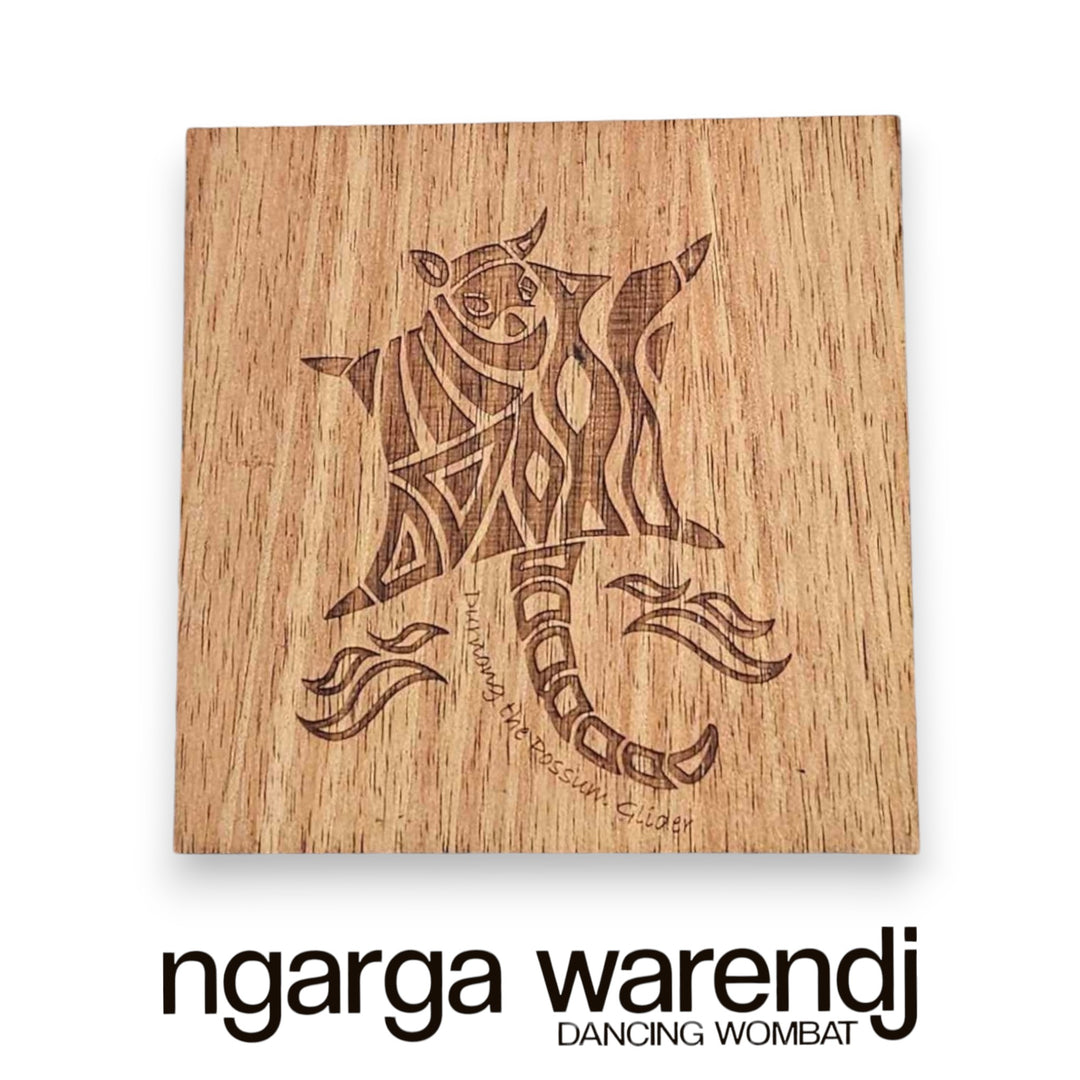 Ngarga Warendj Creator Story Series Square Coasters Set of 8 - Assorted Timber