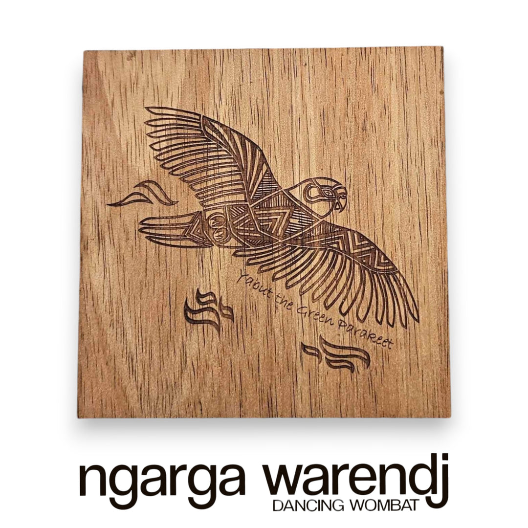 Ngarga Warendj Creator Story Series Square Coasters Set of 8 - Assorted Timber