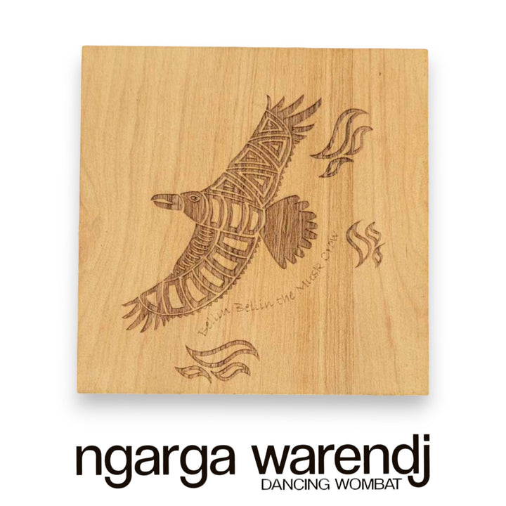 Ngarga Warendj Creator Story Series Square Coasters Set of 8 - Assorted Timber