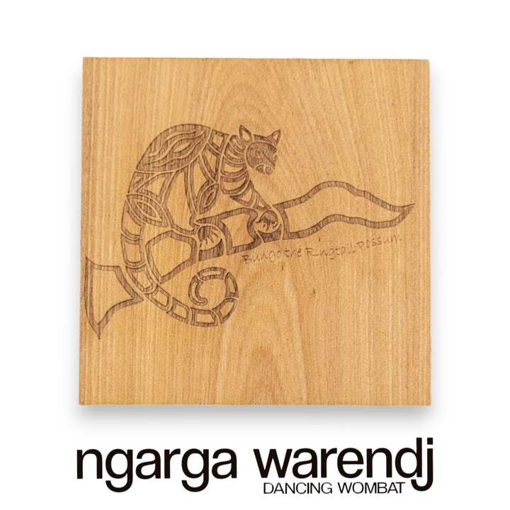 Ngarga Warendj Creator Story Series Square Coasters Set of 8 - Assorted Timber