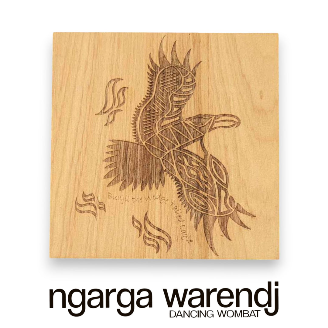 Ngarga Warendj Creator Story Series Square Coasters Set of 8 - Assorted Timber