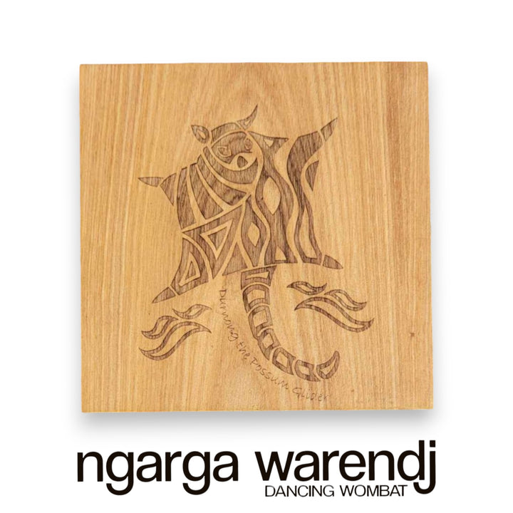 Ngarga Warendj Creator Story Series Square Coasters Set of 8 - Assorted Timber