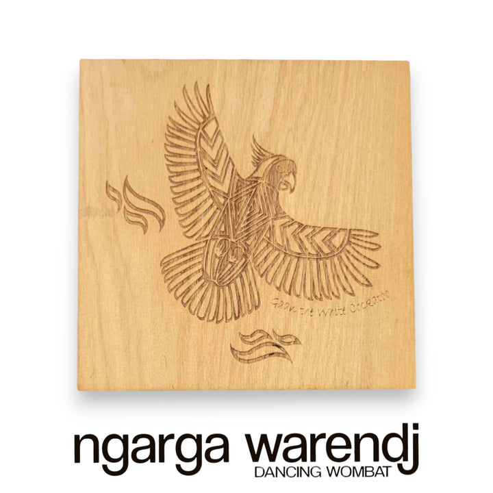 Ngarga Warendj Creator Story Series Square Coasters Set of 8 - Assorted Timber