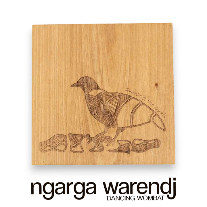 Ngarga Warendj Creator Story Series Square Coasters Set of 8 - Assorted Timber