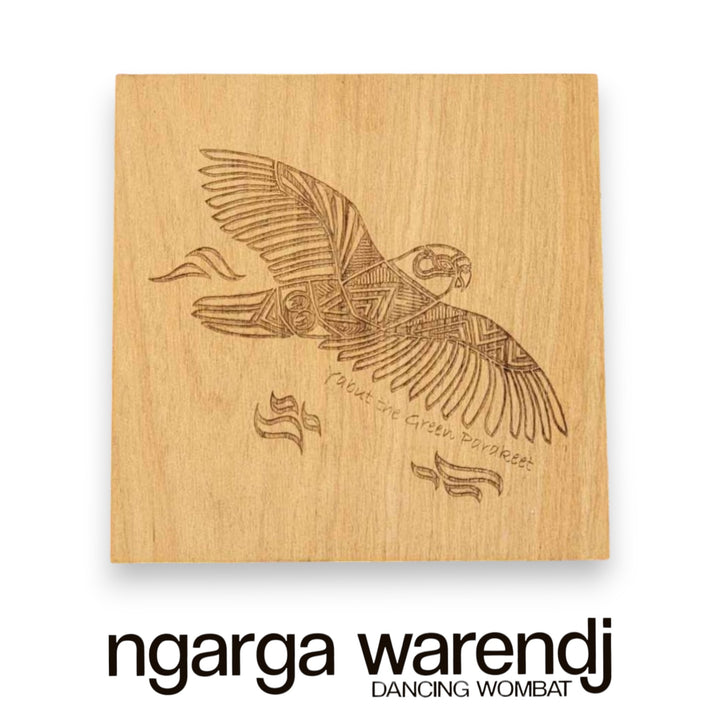 Ngarga Warendj Creator Story Series Square Coasters Set of 8 - Assorted Timber