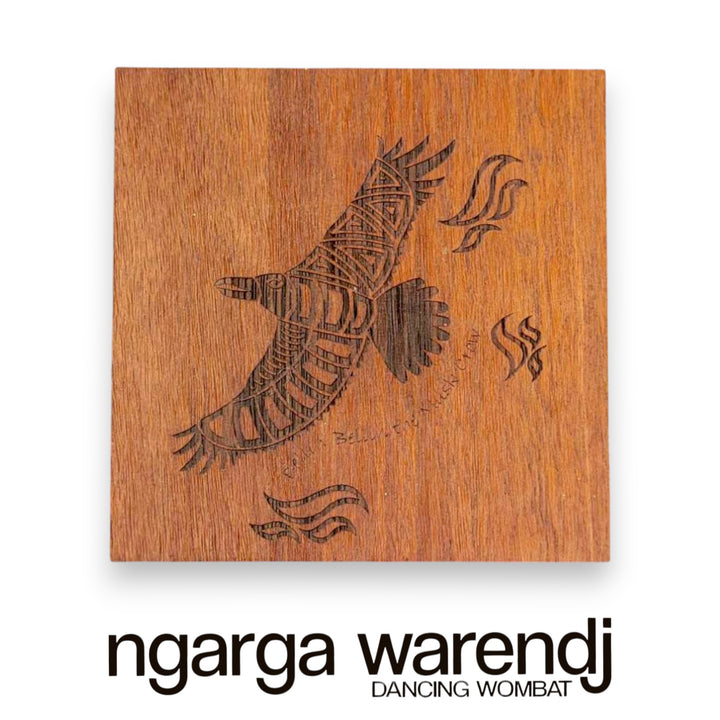 Ngarga Warendj Creator Story Series Square Coasters Set of 8 - Assorted Timber