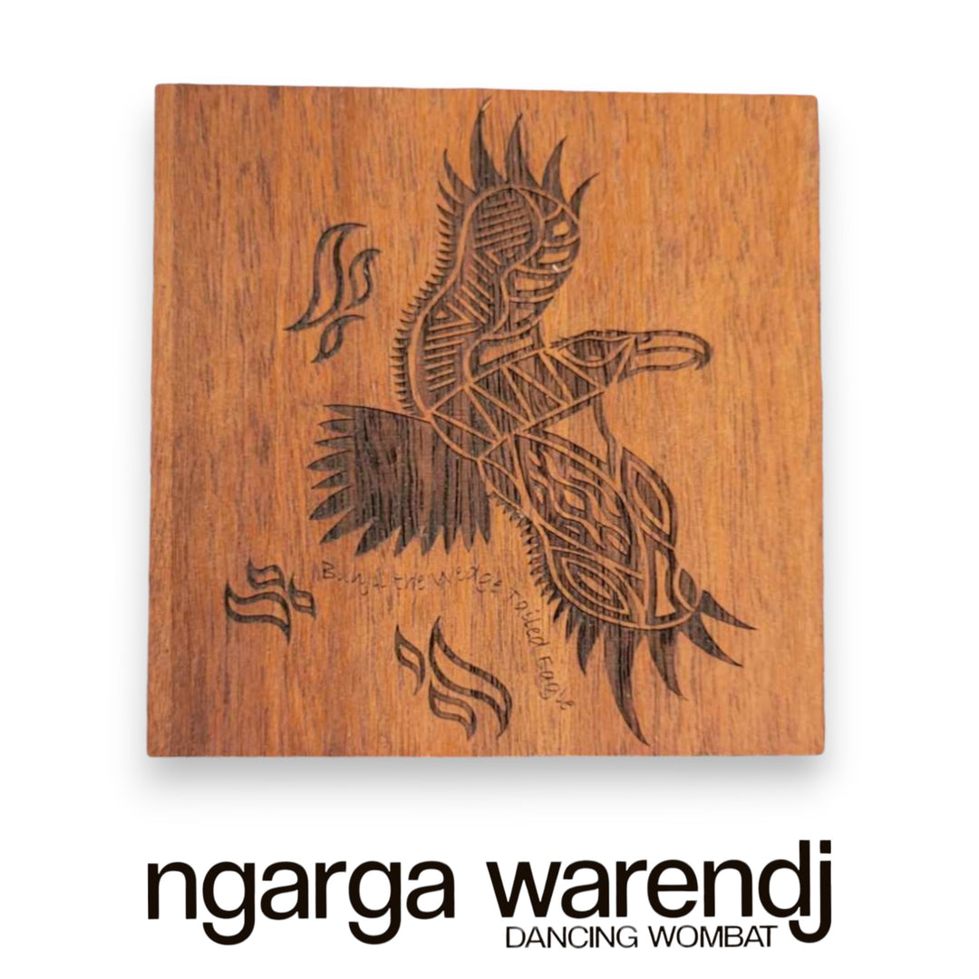 Ngarga Warendj Creator Story Series Square Coasters Set of 8 - Assorted Timber