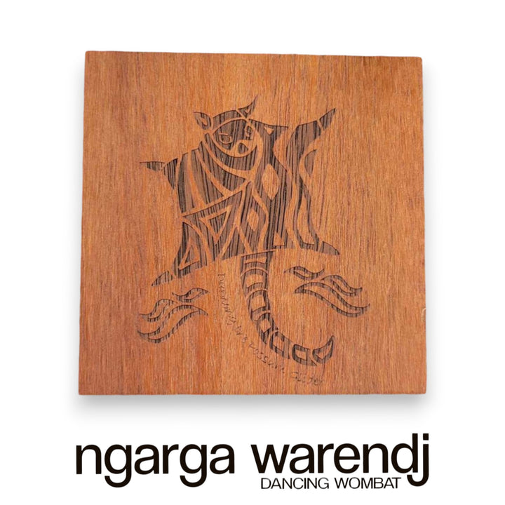 Ngarga Warendj Creator Story Series Square Coasters Set of 8 - Assorted Timber