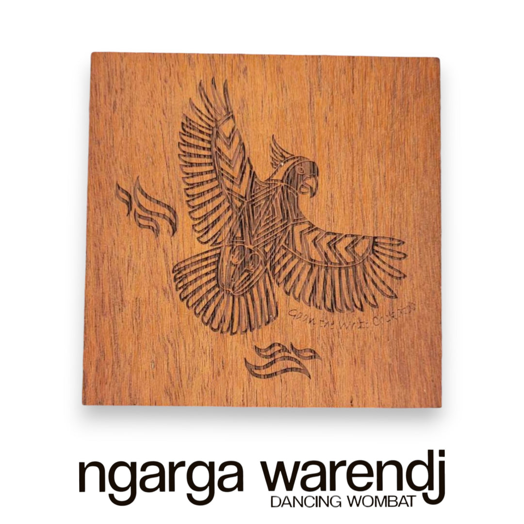 Ngarga Warendj Creator Story Series Square Coasters Set of 8 - Assorted Timber