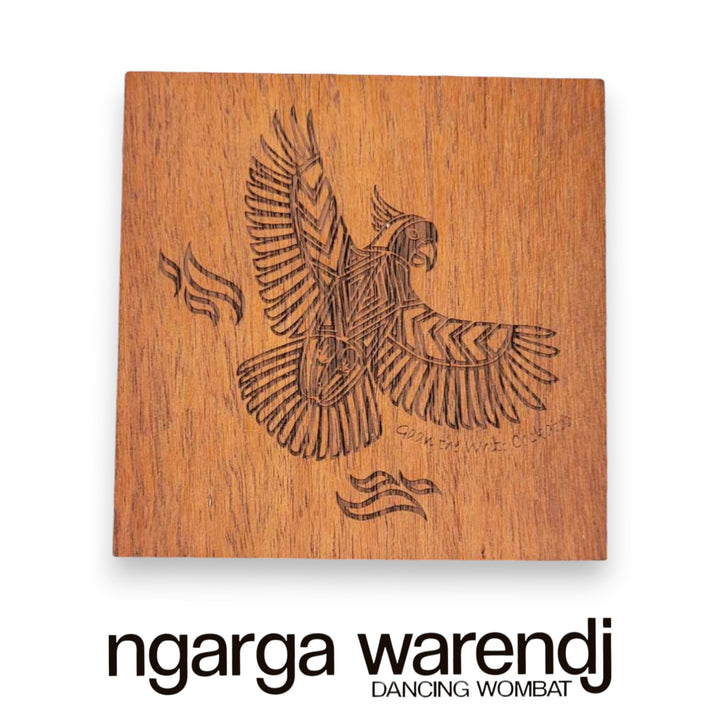 Ngarga Warendj Creator Story Series Square Coasters Set of 8 - Assorted Timber