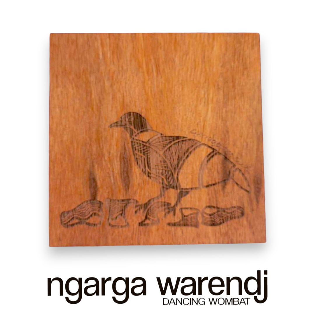 Ngarga Warendj Creator Story Series Square Coasters Set of 8 - Assorted Timber