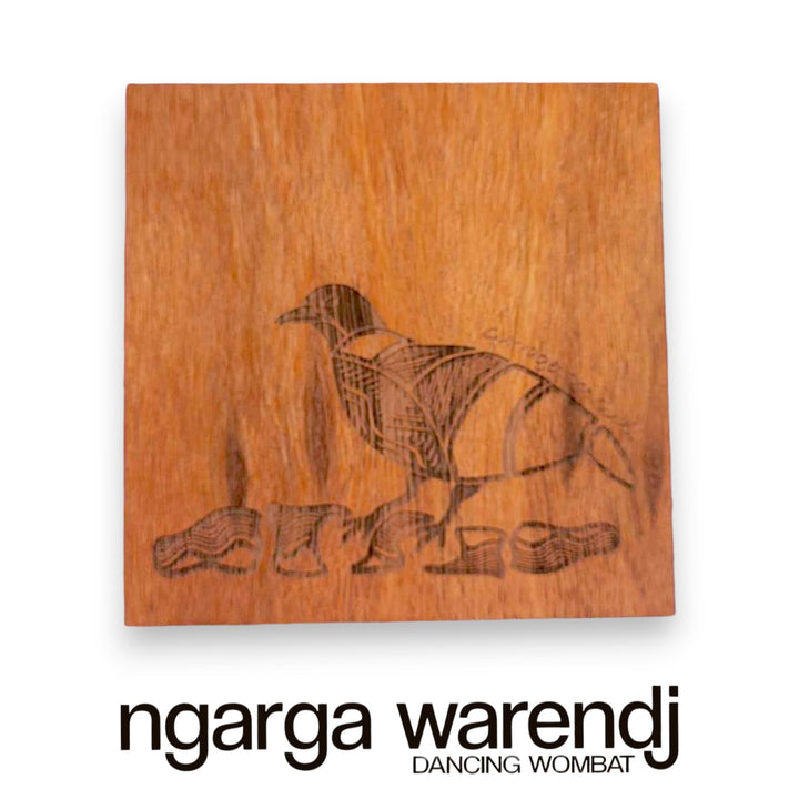 Ngarga Warendj Creator Story Series Square Coasters Set of 8 - Assorted Timber