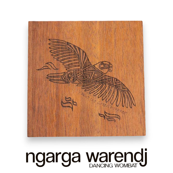Ngarga Warendj Creator Story Series Square Coasters Set of 8 - Assorted Timber