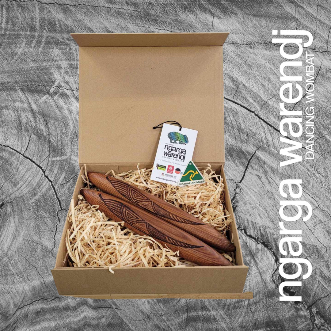 CLAPSTICKS WITH GUM LEAVES - ASSORTED DESIGNS WITH GIFTBOX