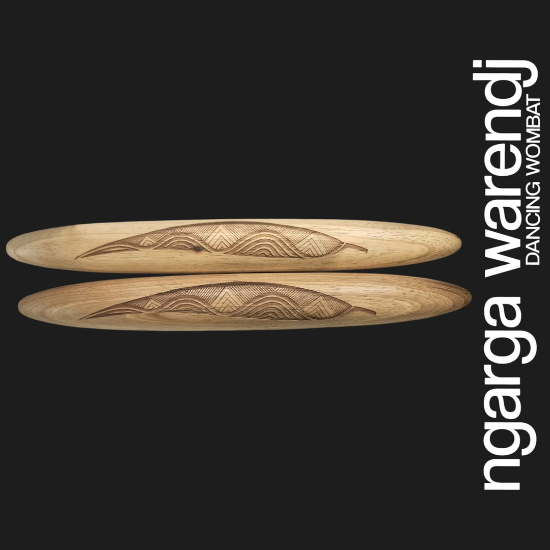 CLAPSTICKS WITH GUM LEAVES - ASSORTED DESIGNS