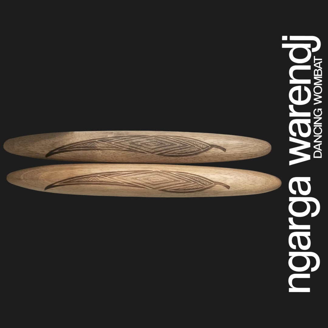 CLAPSTICKS WITH GUM LEAVES - ASSORTED DESIGNS